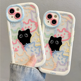 Cute Cat Silicone Case for iPhone